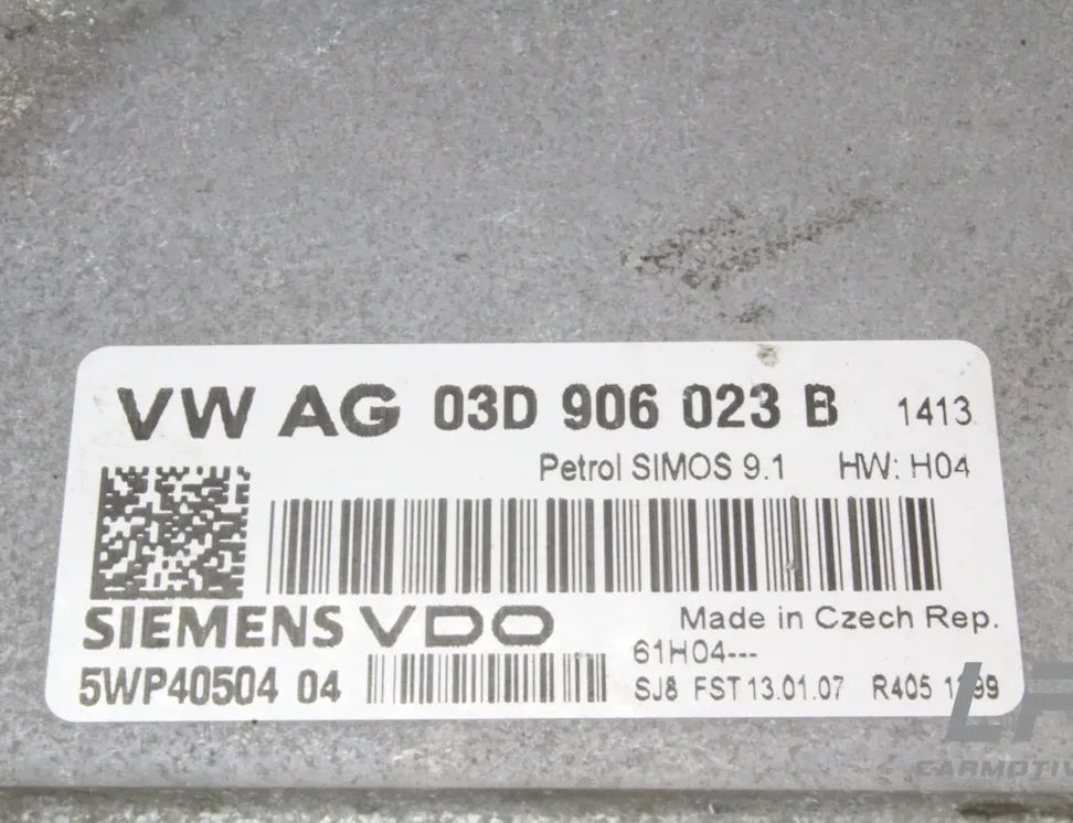 SKODA Fabia 6Y (1999-2007) Calculateur d'unité de commande du moteur 03D906023B 13580120