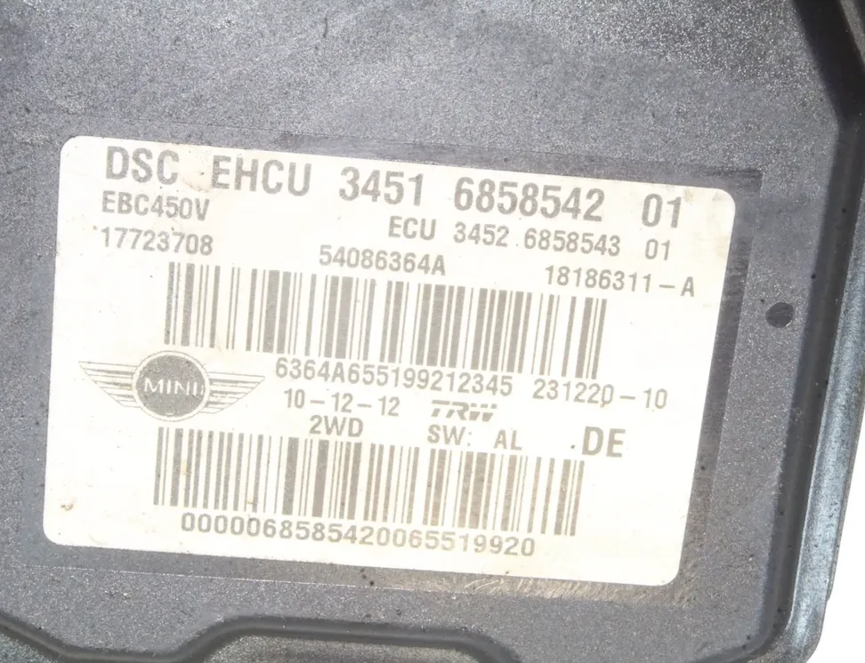 MINI Countryman 1 generation (R60) (2010-2016) Pompe ABS 6858542 30002074