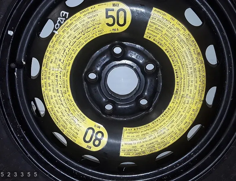 VOLKSWAGEN Beetle 3 generation (2012-2020) Roue de secours 5C0601027 34485223