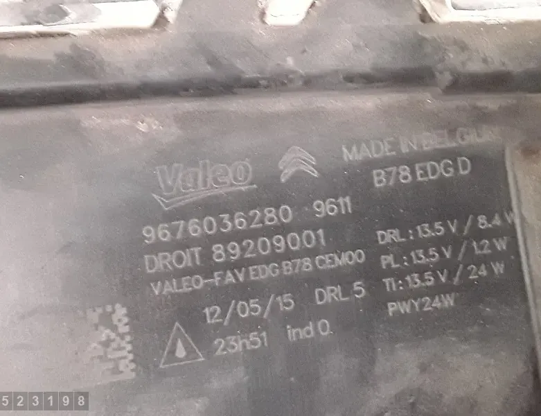 MERCEDES-BENZ G-Class W463 (1990-2024) Feu supplémentaire avant gauche 9676036280 34478801