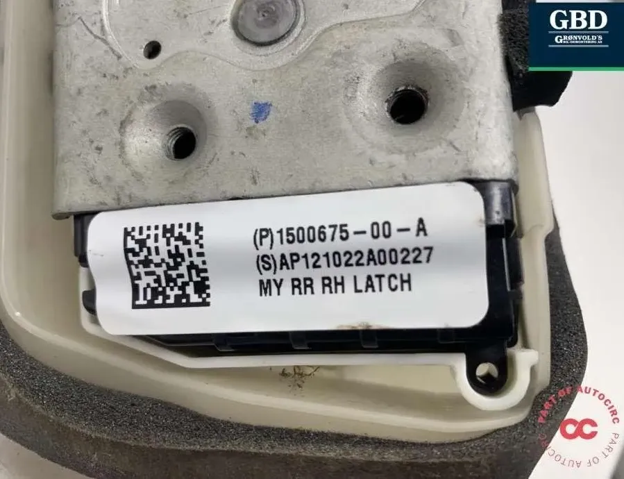 TESLA Model 3 1 generation (2017-2024) Serrure de porte avant gauche 1500675-00-a 31701003
