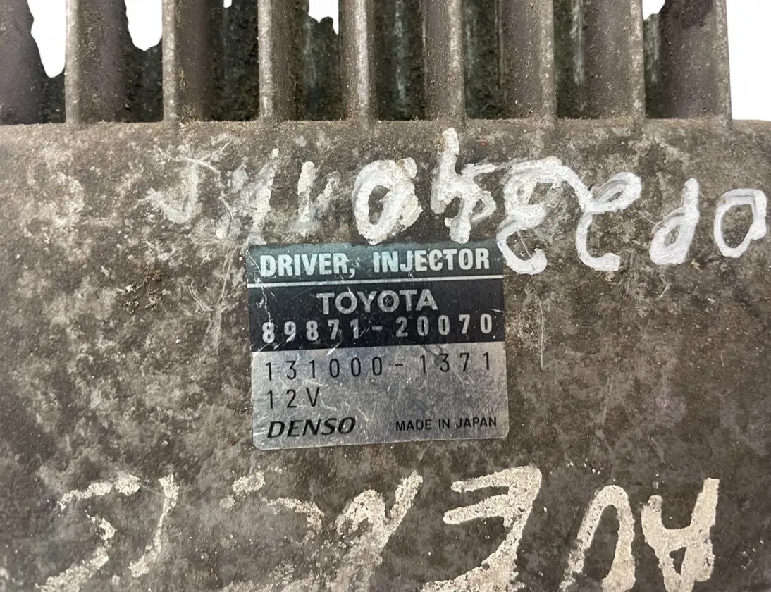 TOYOTA Auris 1 generation (2006-2012) Unité de contrôle 89871-20070 32098529