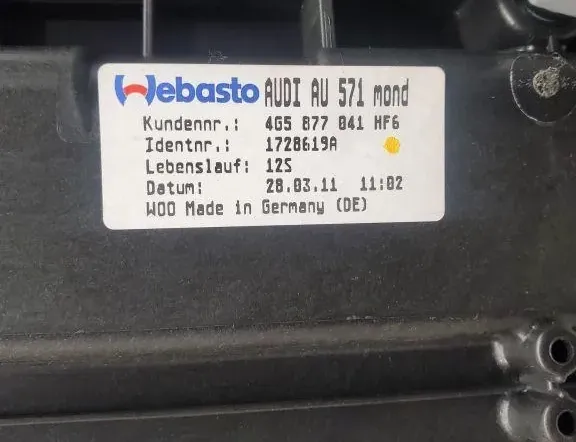 AUDI A6 C6/4F (2004-2011) Toit ouvrant 4G5877041,4G8877255 33447377