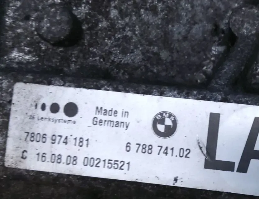 BMW 3 Series E90/E91/E92/E93 (2004-2013) Crémaillère de direction 7806974181 34829778
