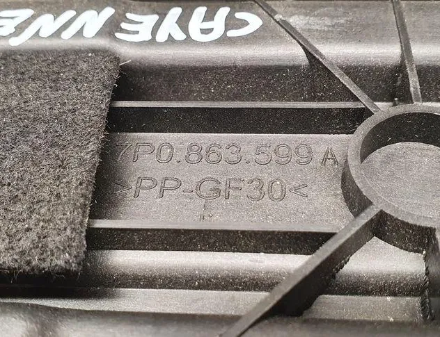 PORSCHE Cayenne 958 (2010-2018) Autres pièces de garniture 7P0863599A 33956433