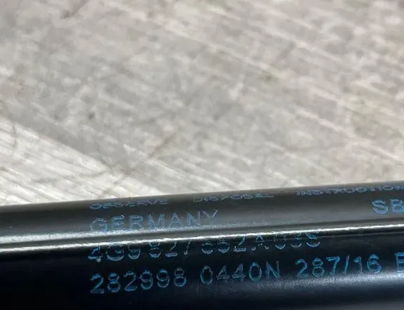 AUDI A6 C7/4G (2010-2020) Vérin à gaz de hayon côté droit 4G9827552A 34992426