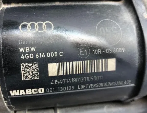 AUDI A6 C7/4G (2010-2020) Compresseur de suspension 10R036089,001130109,4G0616005C 34972190