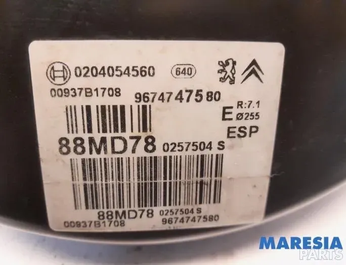 CITROËN C4 2 generation (2010-2024) Booster de servofrein 9674747580,0204054560,4535ER 27522421