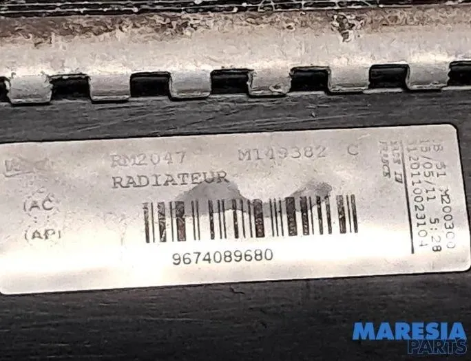 PEUGEOT 308 T7 (2007-2015) Radiateur de climatisation 1330Y5,9674089680 30383412