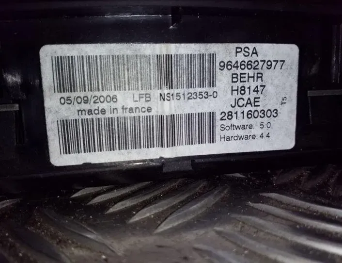 PEUGEOT 307 1 generation (2001-2008) Autres unités de contrôle 281160303,21675160D,9646627977 26080377