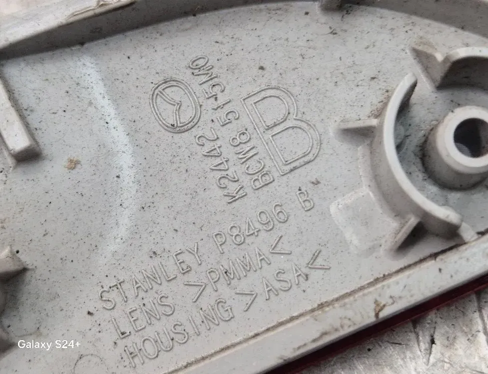 MAZDA 3 BM (2013-2019) Réflecteur de pare-chocs arrière gauche P8496B,K2442,BCW8515M0 31515048