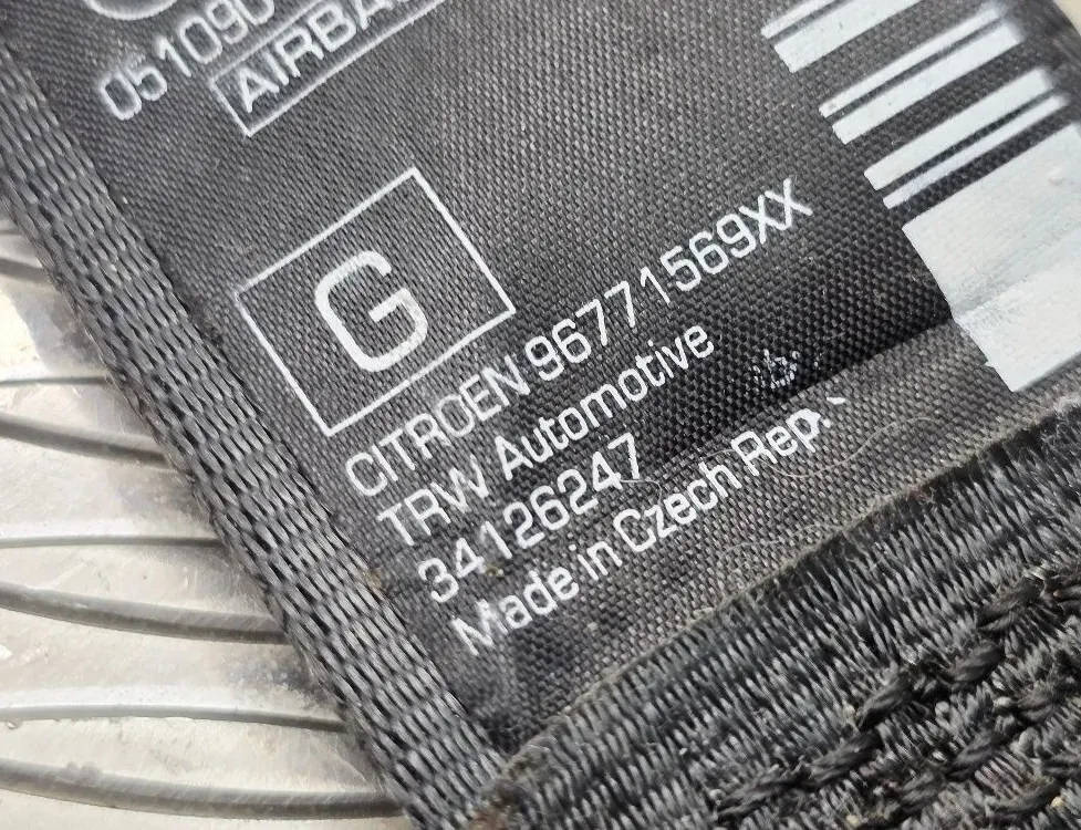 CITROËN C3 Picasso 1 generation (2008-2016) Ceinture de sécurité avant gauche 96771569XX,34126247,34068390E,34060790B 34743935