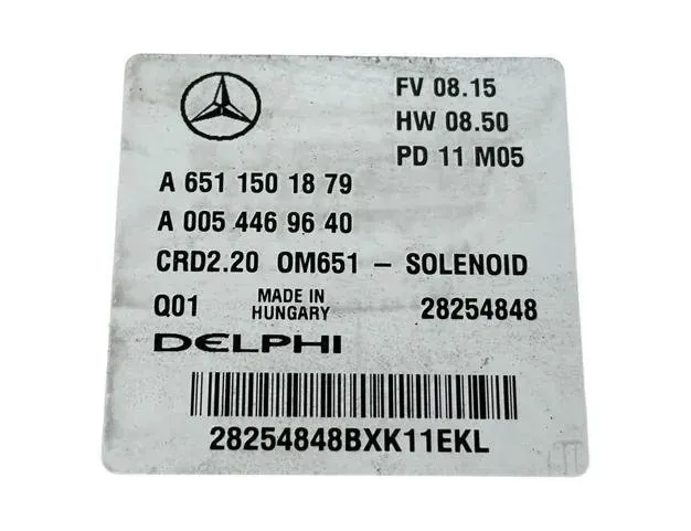 MERCEDES-BENZ Vito W639 (2003-2015) Calculateur d'unité de commande du moteur 28254848,A0054469640,A6511501879 26574501