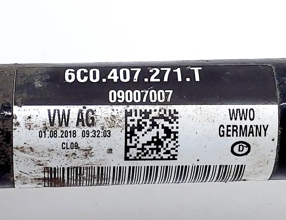 SKODA Fabia 3 generation (2014-2021) Arbre de transmission avant gauche 6C0407271T 21579923