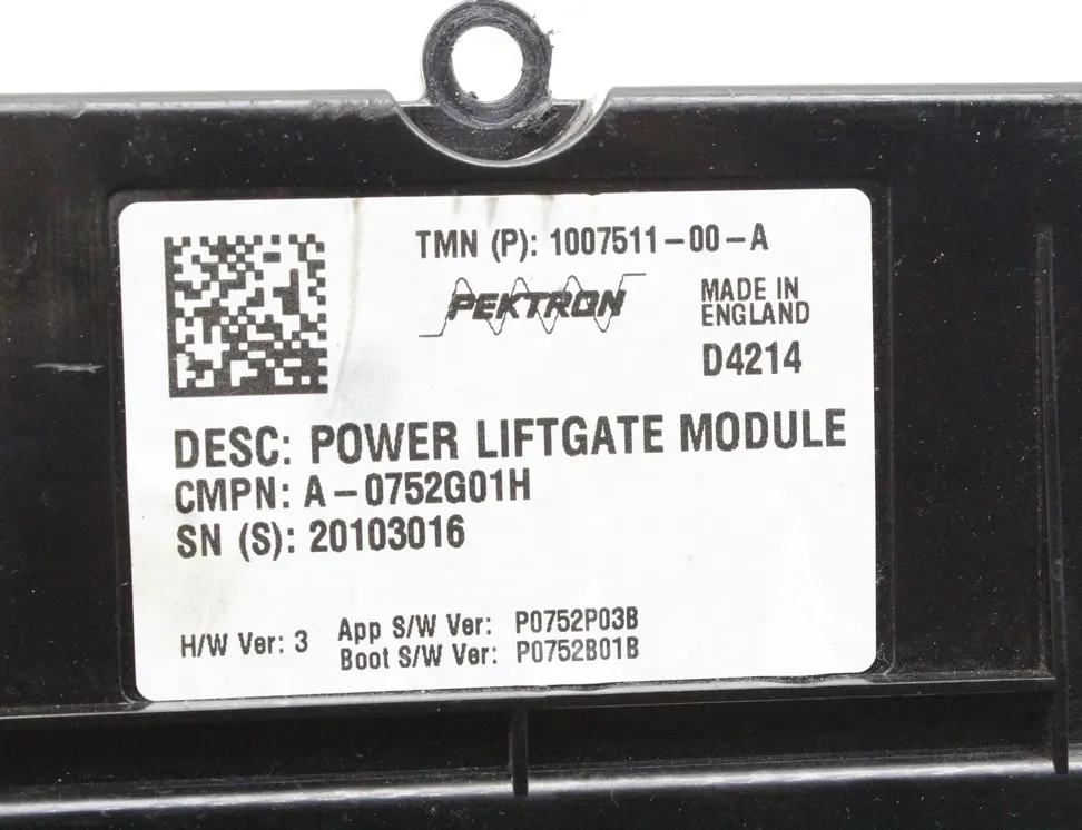 TESLA Model S 1 generation (2012-2024) Unité de commande du couvercle de coffre 1007511-00-A 33353101