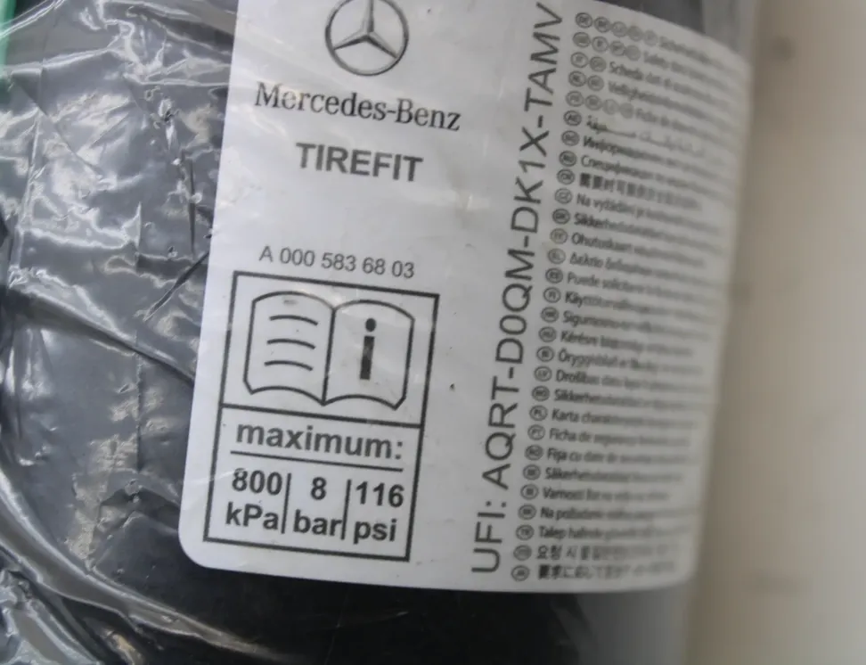 MERCEDES-BENZ EQC 1 generation (2018-2023) Colle de réparation de pneus A0005836803 34988833