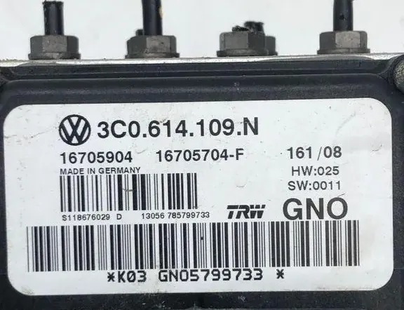 VOLKSWAGEN Passat B7 (2010-2015) Pompe ABS 3C0614109N,16705904 33819774