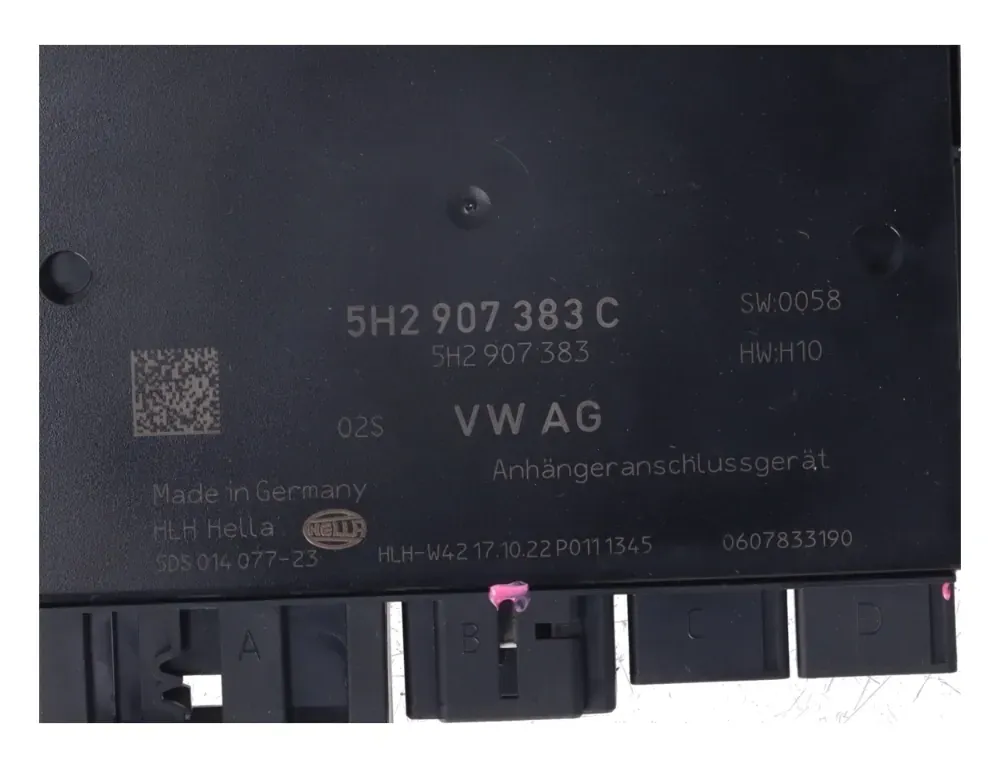 VOLKSWAGEN Variant VII TDI (2014-2024) Unité de commande du crochet de remorquage 5H2907383C,5H2907383 34495672