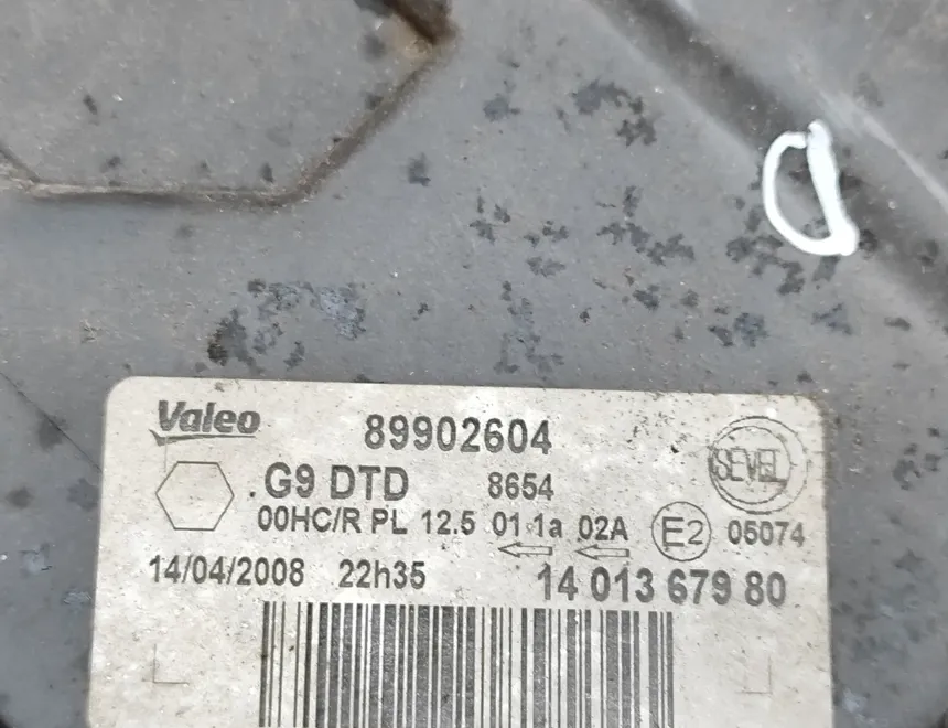 CITROËN Jumpy 2 generation (2007-2016) Phare avant droit 89902604 31294140