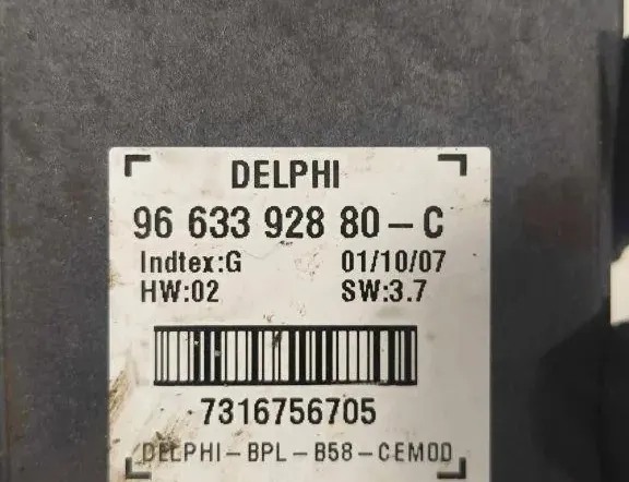 CITROËN C3 Picasso 1 generation (2008-2016) Unité de contrôle du signal d'alarme 7316756705,9663392880 34693050