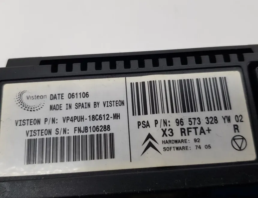 CITROËN C5 1 generation (2001-2008) Unité de climatisation 96573328,96498317,96470291 13978238