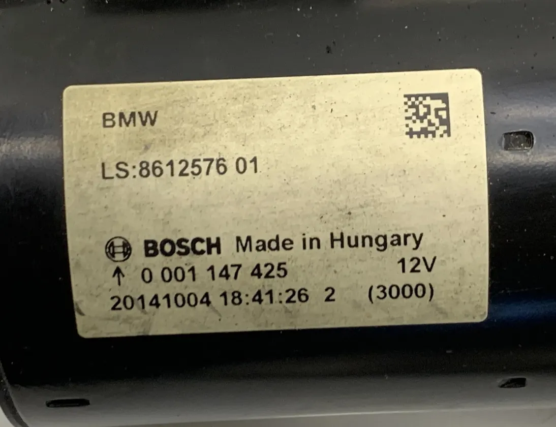 BMW 4 Series F32/F33/F36 (2013-2020) Démarreur 8612576,0001147425 31494143