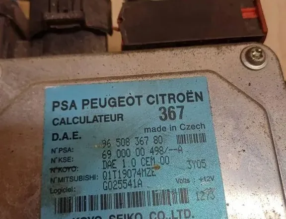 CITROËN C3 Picasso 1 generation (2008-2016) Calculateur de direction assistée 9650836780,09090004980,G025541A 34893075