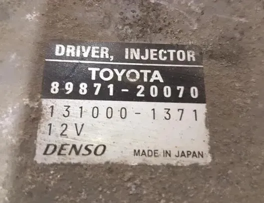 TOYOTA Avensis 2 generation (2002-2009) Calculateur d'injecteurs de carburant 1310001371,8987120070 27103556