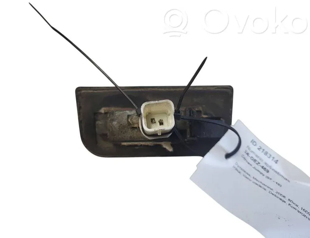 CITROËN Jumpy 2 generation (2007-2016) Feux de plaque d'immatriculation 31269256