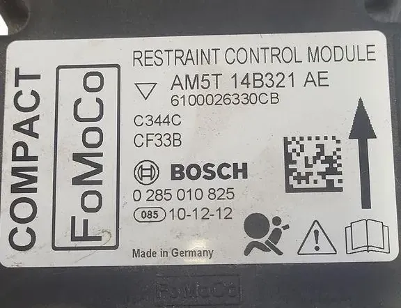 FORD C-Max 2 generation (2010-2019) Unité de contrôle SRS 0285010825 35104596