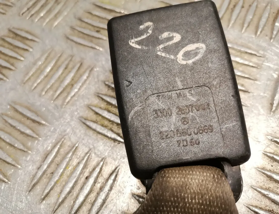 MERCEDES-BENZ S-Class W220 (1998-2005) Boucle du siège arrière central 2208600869 17354628