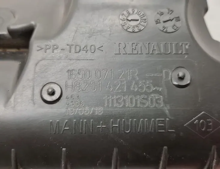 RENAULT Scenic 4 generation (2017-2023) Boîte de filtre à air 1113101S03,H8201421455,165007121R 34909760