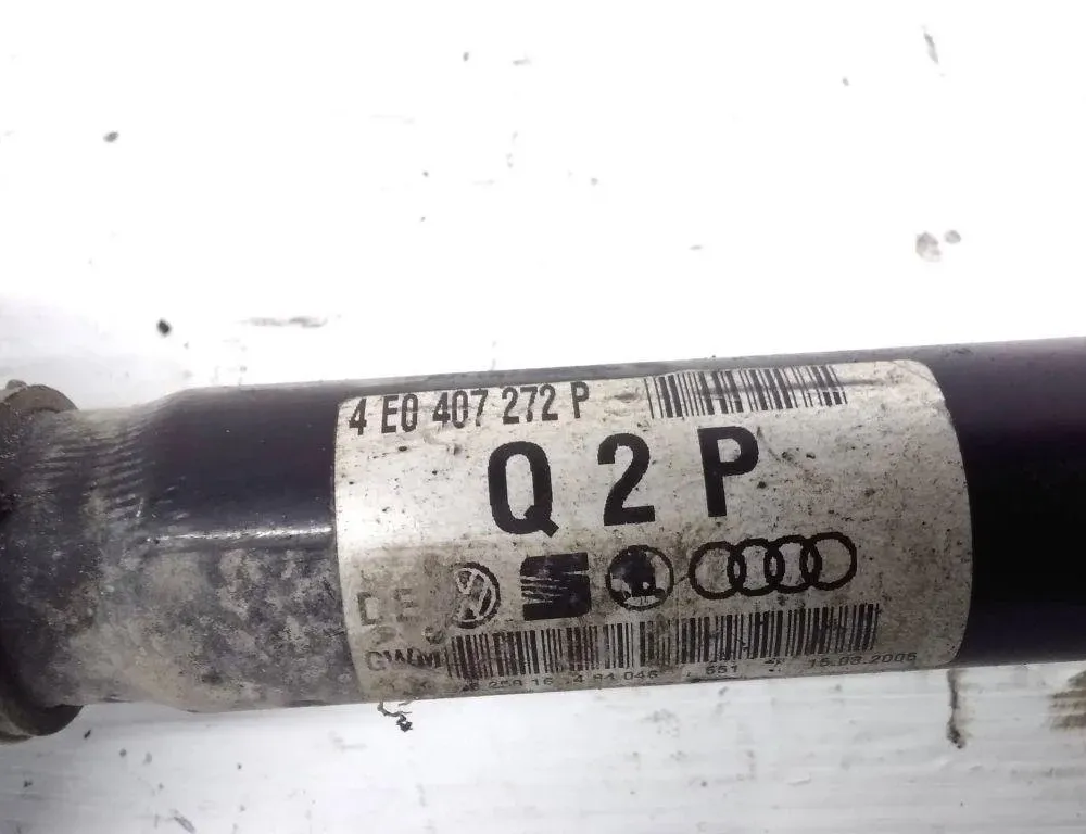 AUDI A8 D3/4E (2002-2010) Arbre de transmission avant droit 4E0407272P 31187690