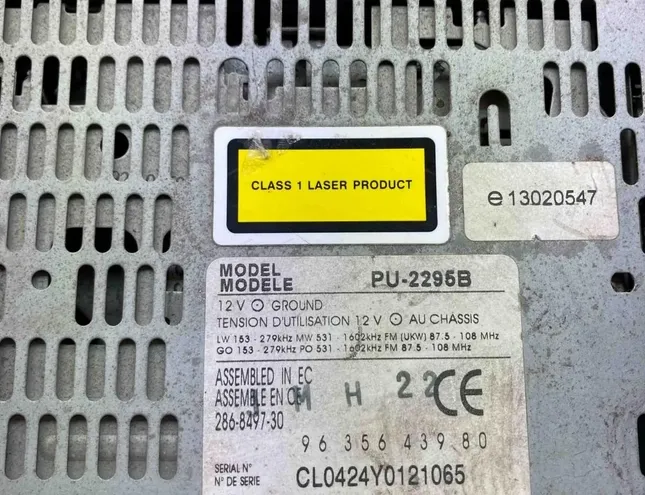 CITROËN C5 1 generation (2001-2008) Lecteur de musique sans GPS 9635643980 34403787