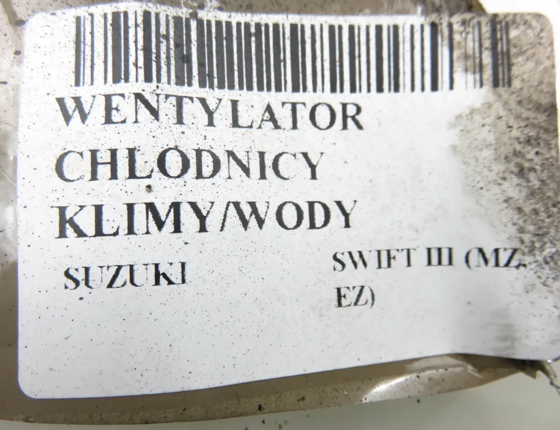SUZUKI Swift 3 generation (2004-2010) Ventilateur de l'unité de commande du moteur 1680007881 34962401
