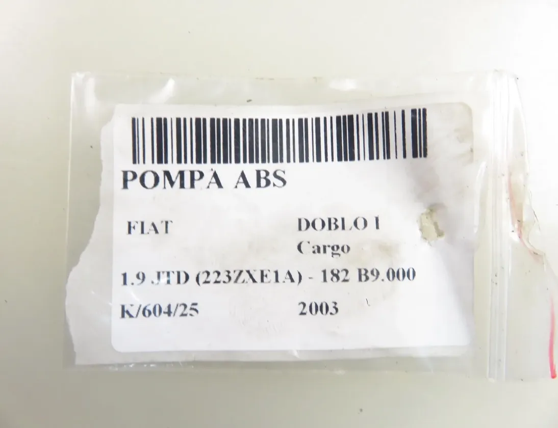 FIAT Doblo 1 generation (2001-2017) Pompe ABS 51704746,10094916023 30445697