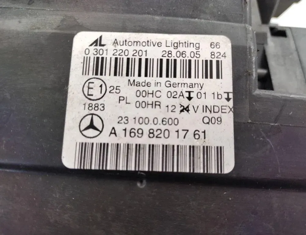 MERCEDES-BENZ B-Class W245 (2005-2011) Phare avant droit 0301220201,A1698207761,A1698201761,231000600 34085138