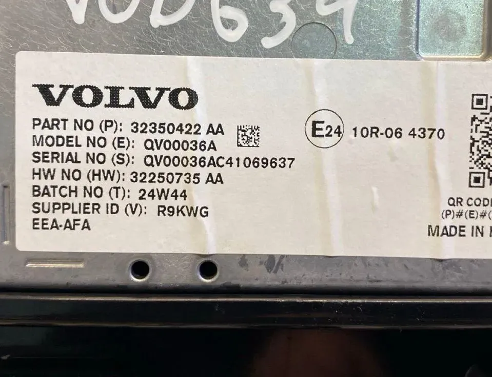 VOLVO XC60 Affichage de navigation 32350422AA 32958194