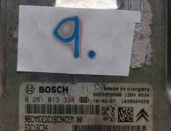 CITROËN C5 2 generation (2008-2017) Calculateur d'unité de commande du moteur 0281013334,9666986680 32475765