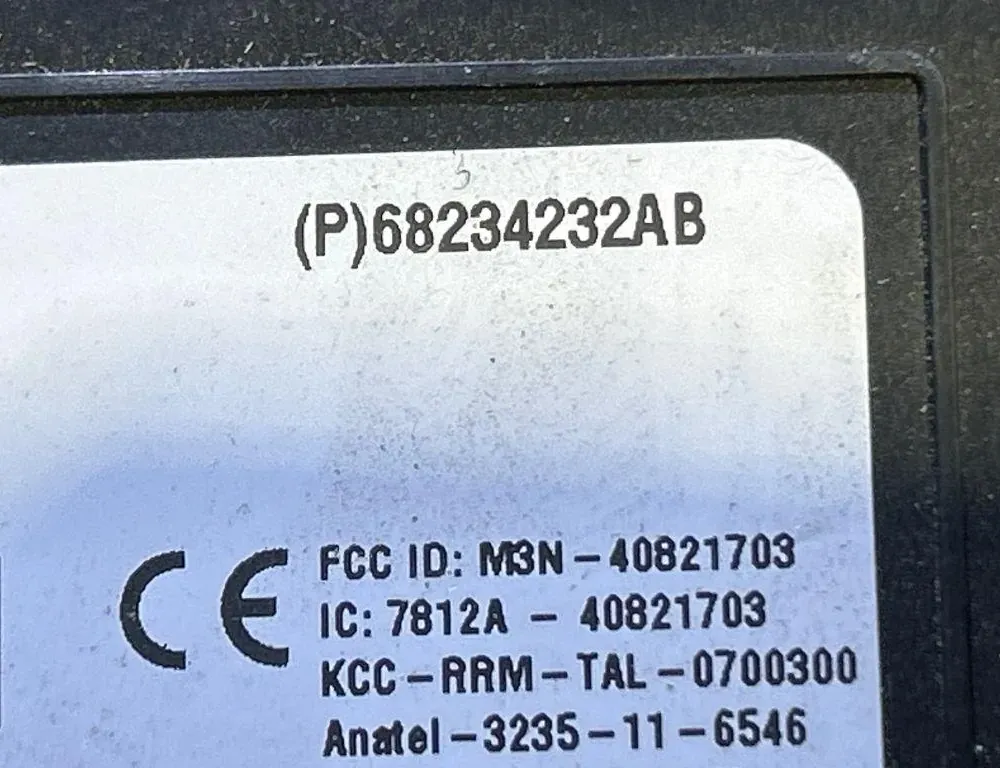 DODGE Challenger 3 generation (2008-2024) Unité de contrôle de confort 40821703,68234232AB 35027390