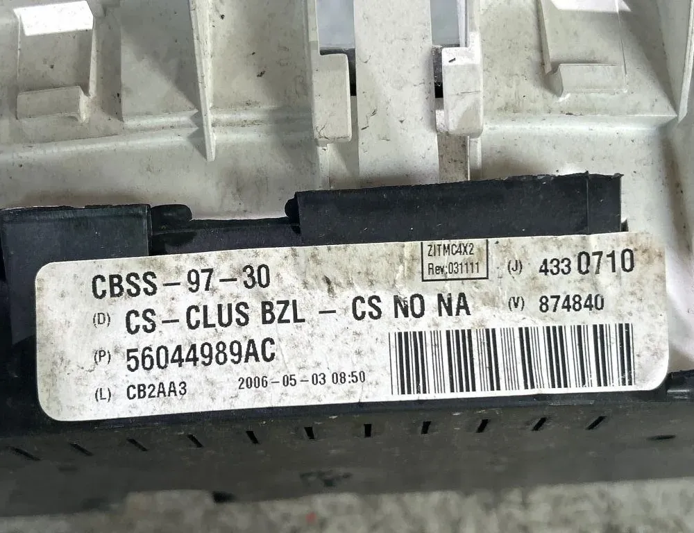 CHRYSLER Pacifica 1 generation (CS) (2003-2008) Compteur de vitesse 874840,4330710,CBSS9730,56044989AC 35040289