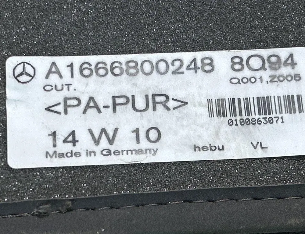 MERCEDES-BENZ GL-Class X166 (2012-2015) Ensemble de tapis de sol Q001Z005,0100863071,A1666800248 35020980