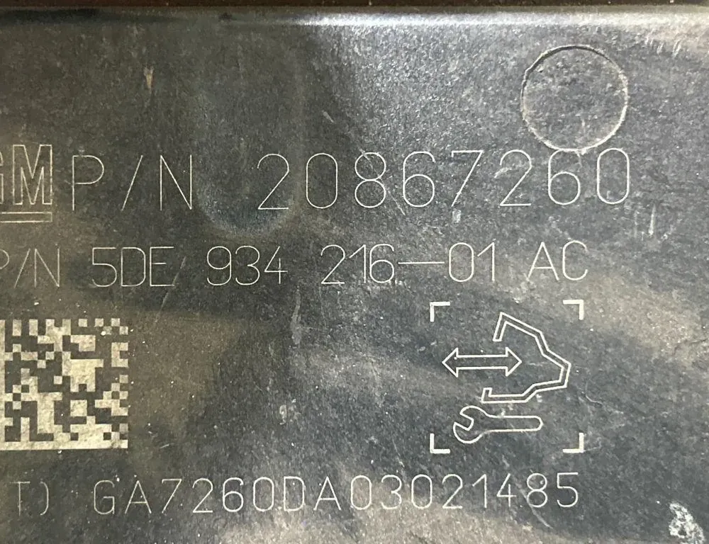 OPEL Astra J (2009-2020) Contrôle de la pompe à carburant 20867260,A7260DA03021485,5DE93421601AC 35038586