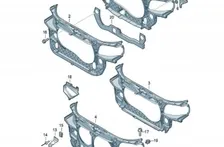 ACURA ILX 1 generation (2012-2024) Radiateur de ventilateur de refroidissement du moteur 26914755