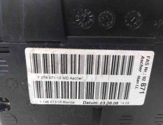 BMW 1 Series E81/E82/E87/E88 (2004-2013) Cendrier 707857110 32054398