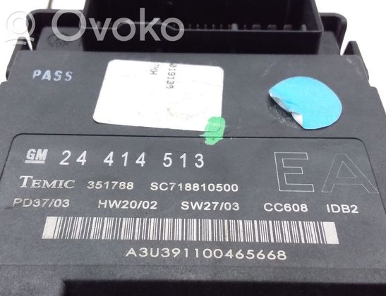 OPEL Vectra C (2002-2005) Boîte à fusibles 24400590,24414513 32802300