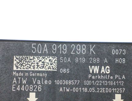 SEAT Ateca 1 generation (2016-2024) Unité de contrôle de distance de stationnement PDC 5QA919298K 30809086