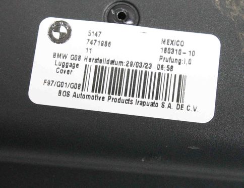 BMW iX3 1 generation (G08) (2020-2024) Rideau de coffre 7471986 32453921