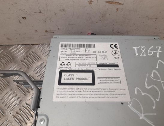 TOYOTA Auris 2 generation (2012-2015) Lecteur de musique sans GPS 8614002360 32969887