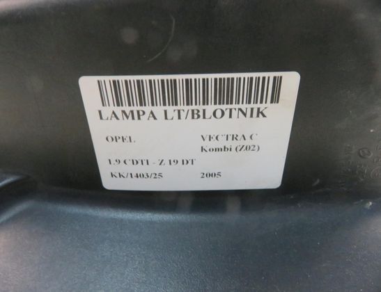 OPEL Vectra C (2002-2005) Feu arrière gauche 24469461 32570373